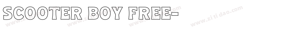 Scooter Boy Free字体转换